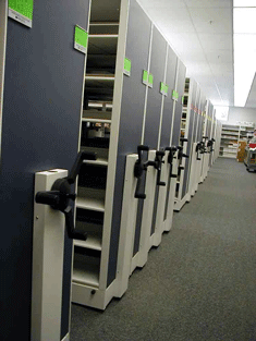 Mobile Shelving for court records